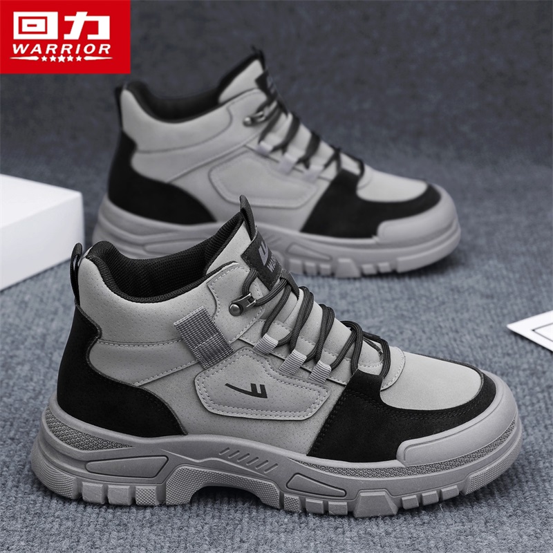 回力男鞋马丁靴2025冬季新款高帮运动耐磨工装防滑劳保防水工作靴