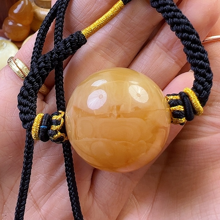 蜜蜡颈饰未镶嵌蜜蜡