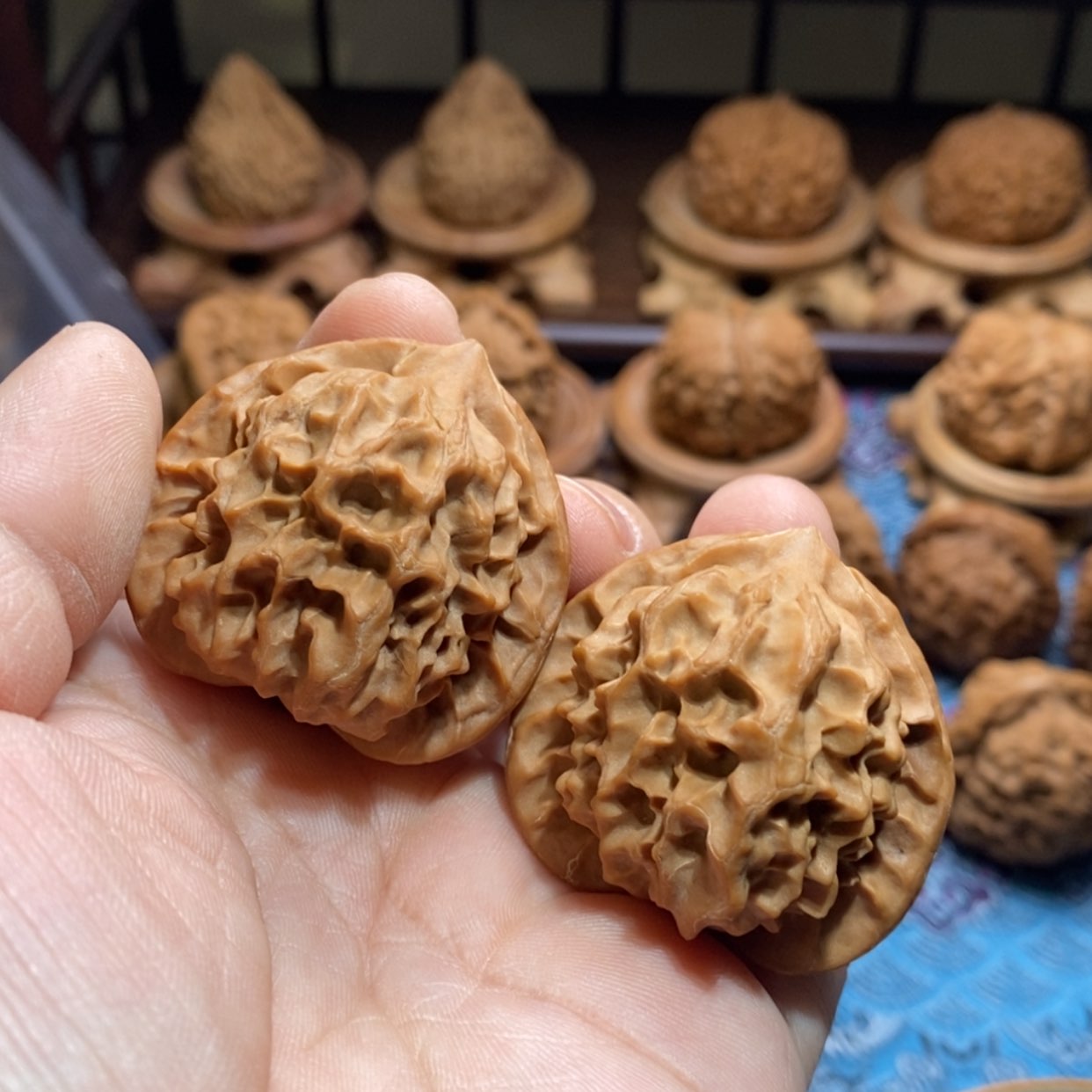 【闪购商品】文玩核桃吊坠龙鳞纹