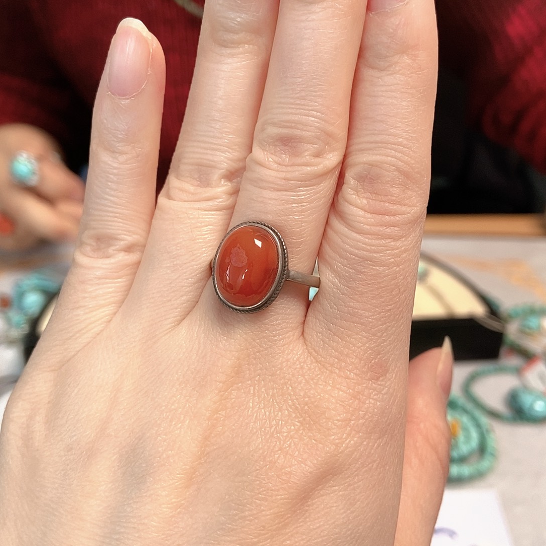 南红玛瑙银S925镶嵌珠宝奇石