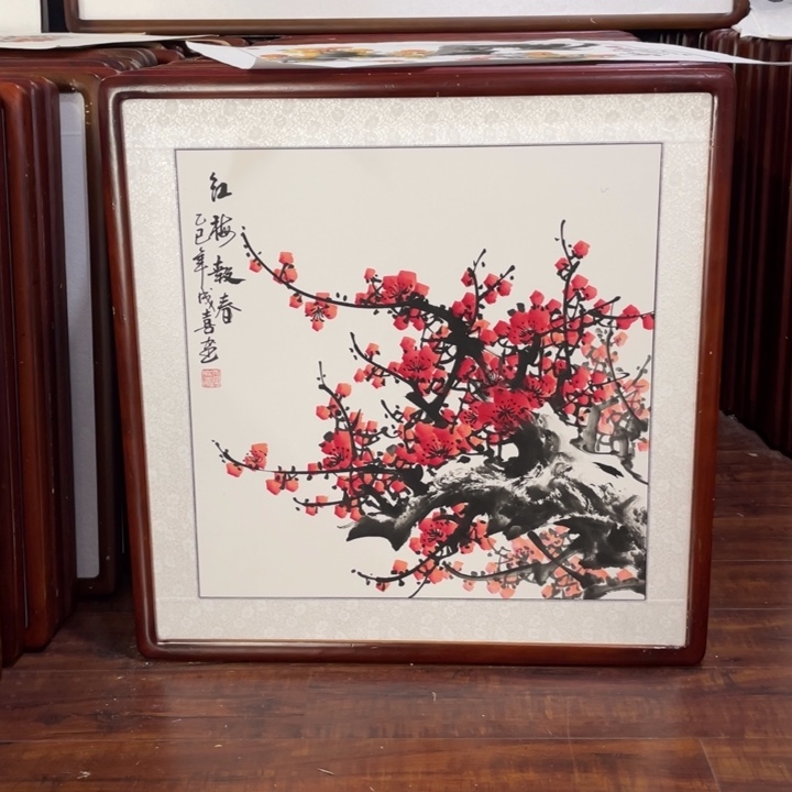 国画带框尺寸63*63厘米