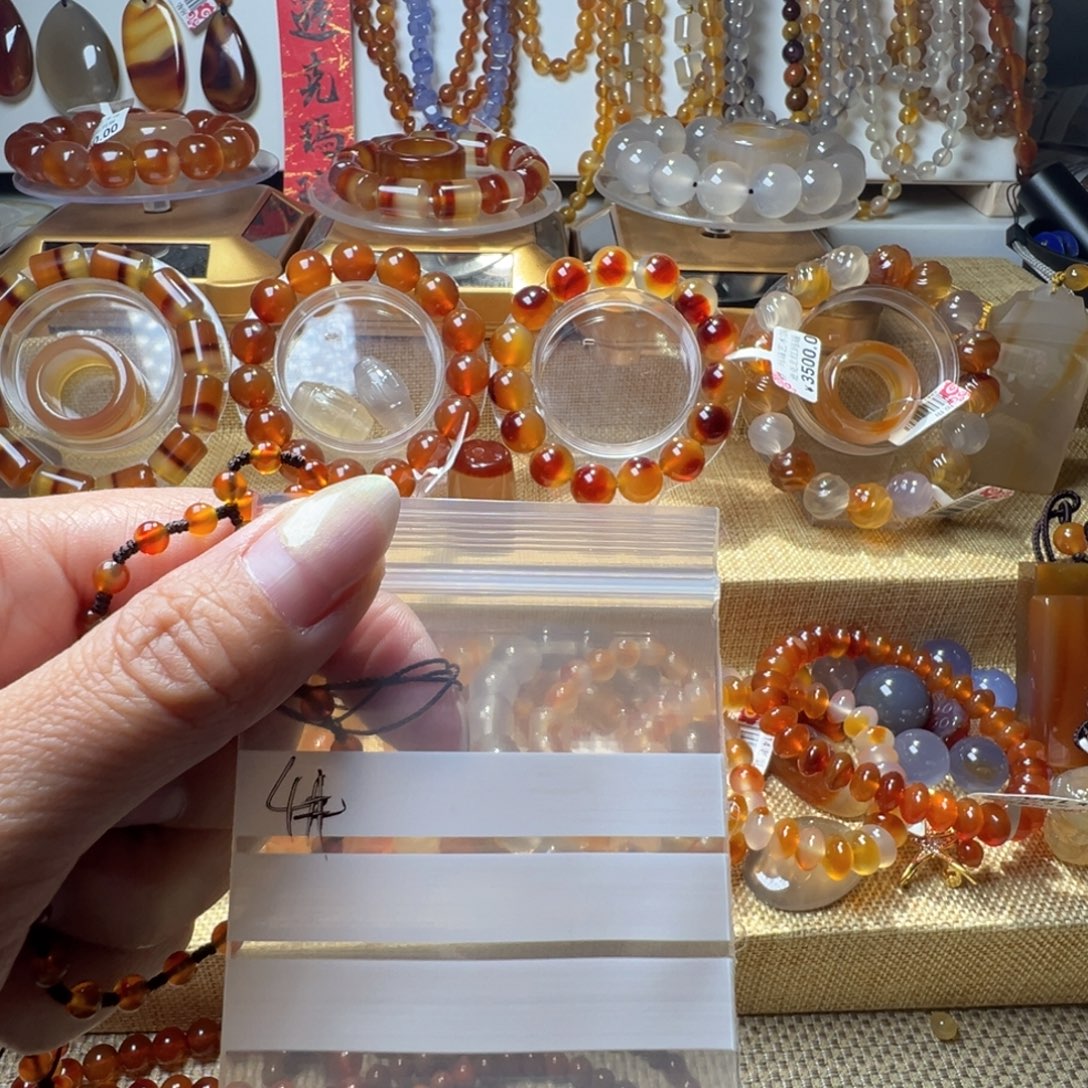 人***意玛瑙/玉髓合金颈饰4