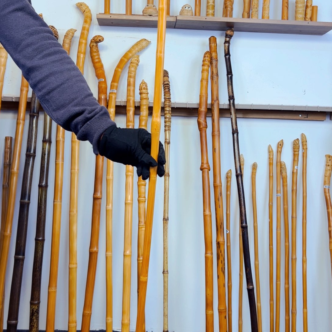 1541玉竹杖登山杖手持把件