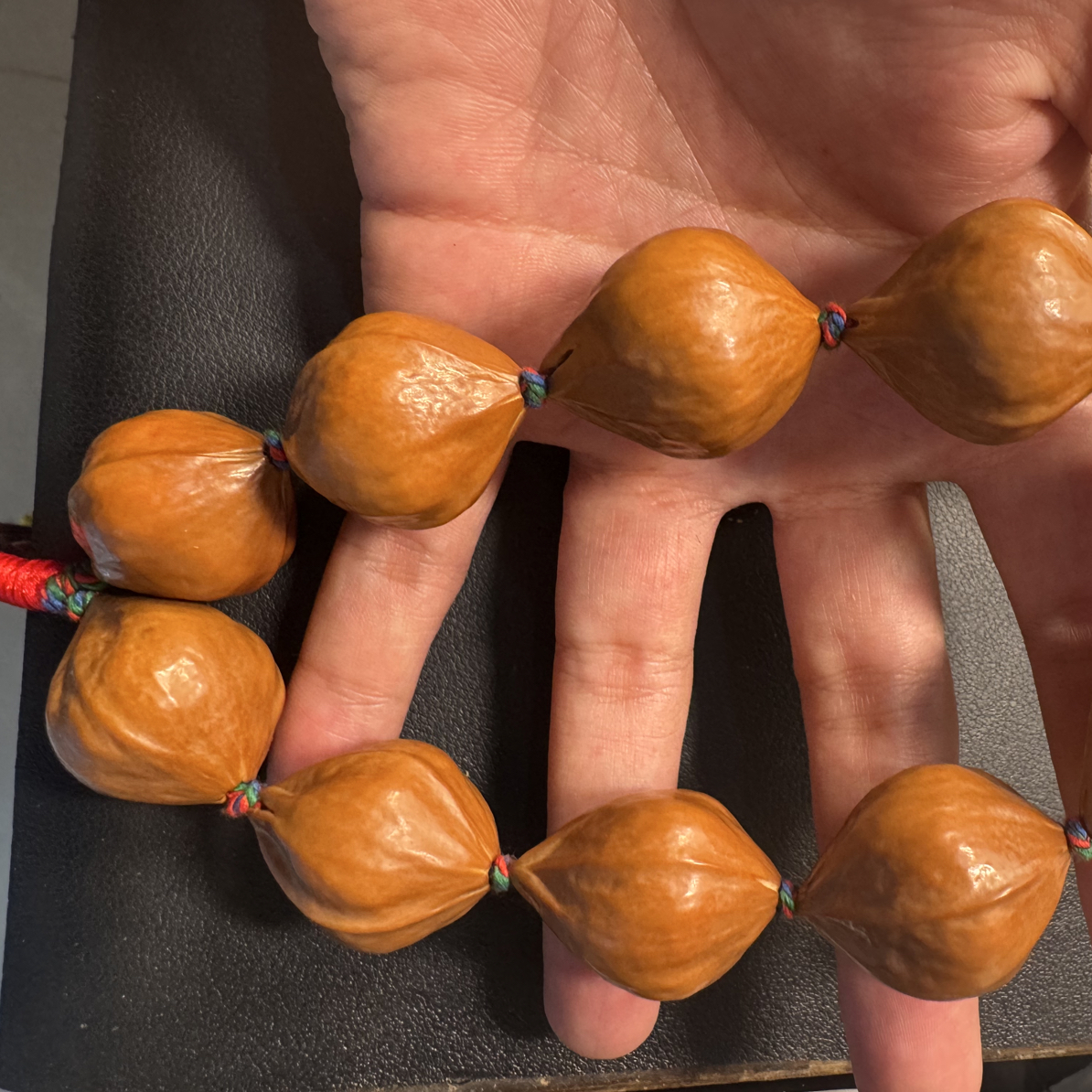 意梵轩  2.5素核橄榄核雕手串