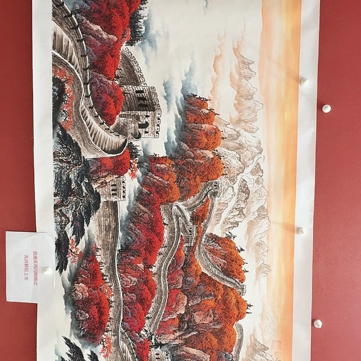 国画黄春香国画尺寸240*96