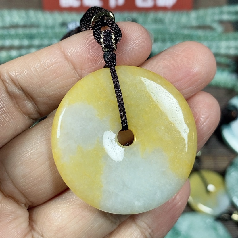 【闪购商品】翡翠颈饰未镶嵌玉吊坠翡翠玉平安扣