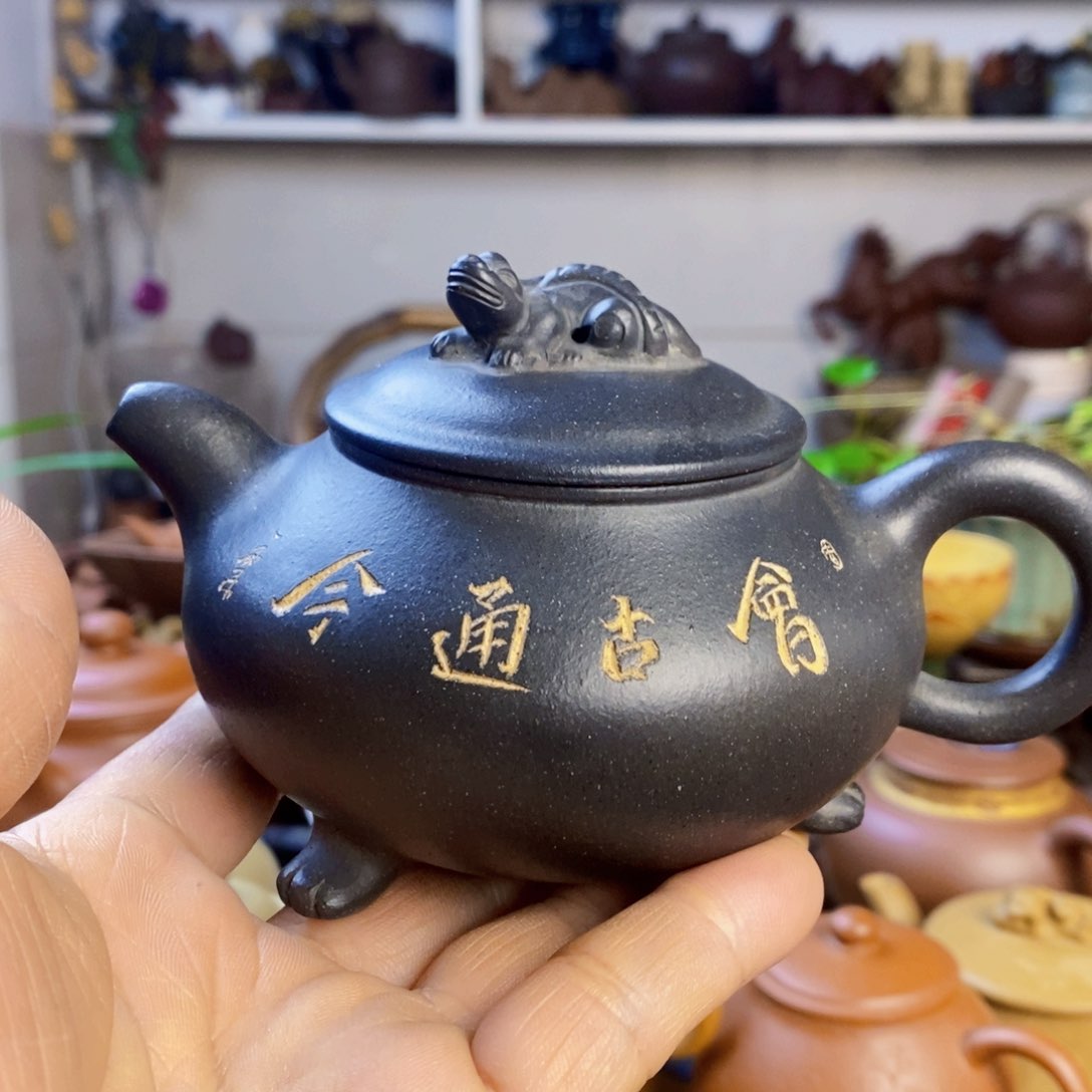 段泥茶壶^*^原矿紫砂