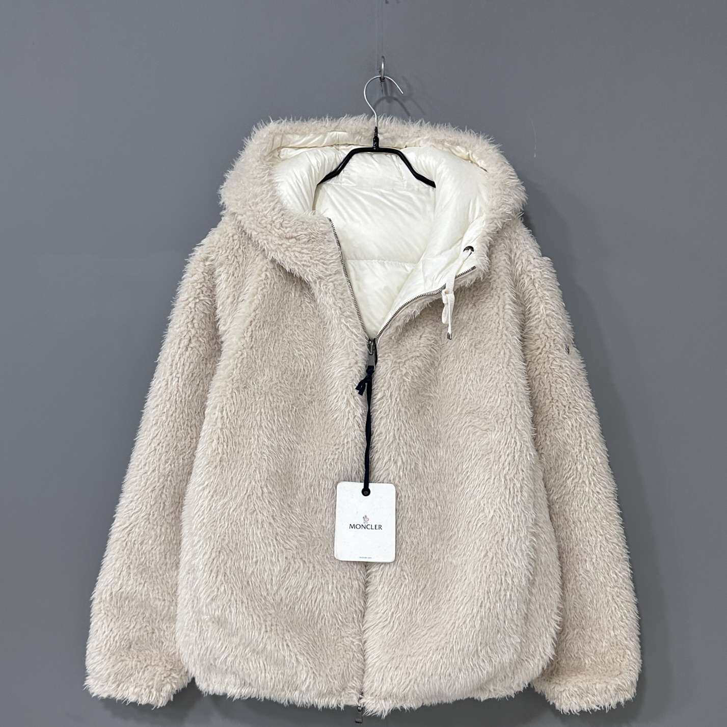 未使用 MONCLER 双面穿 泰迪毛羽绒服/5码/84252