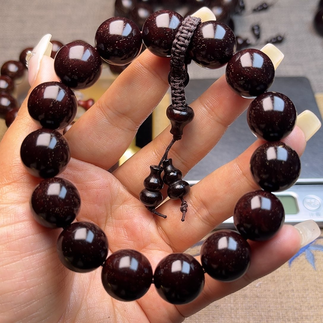 檀香紫檀（小叶紫檀）1.5 15颗小满星