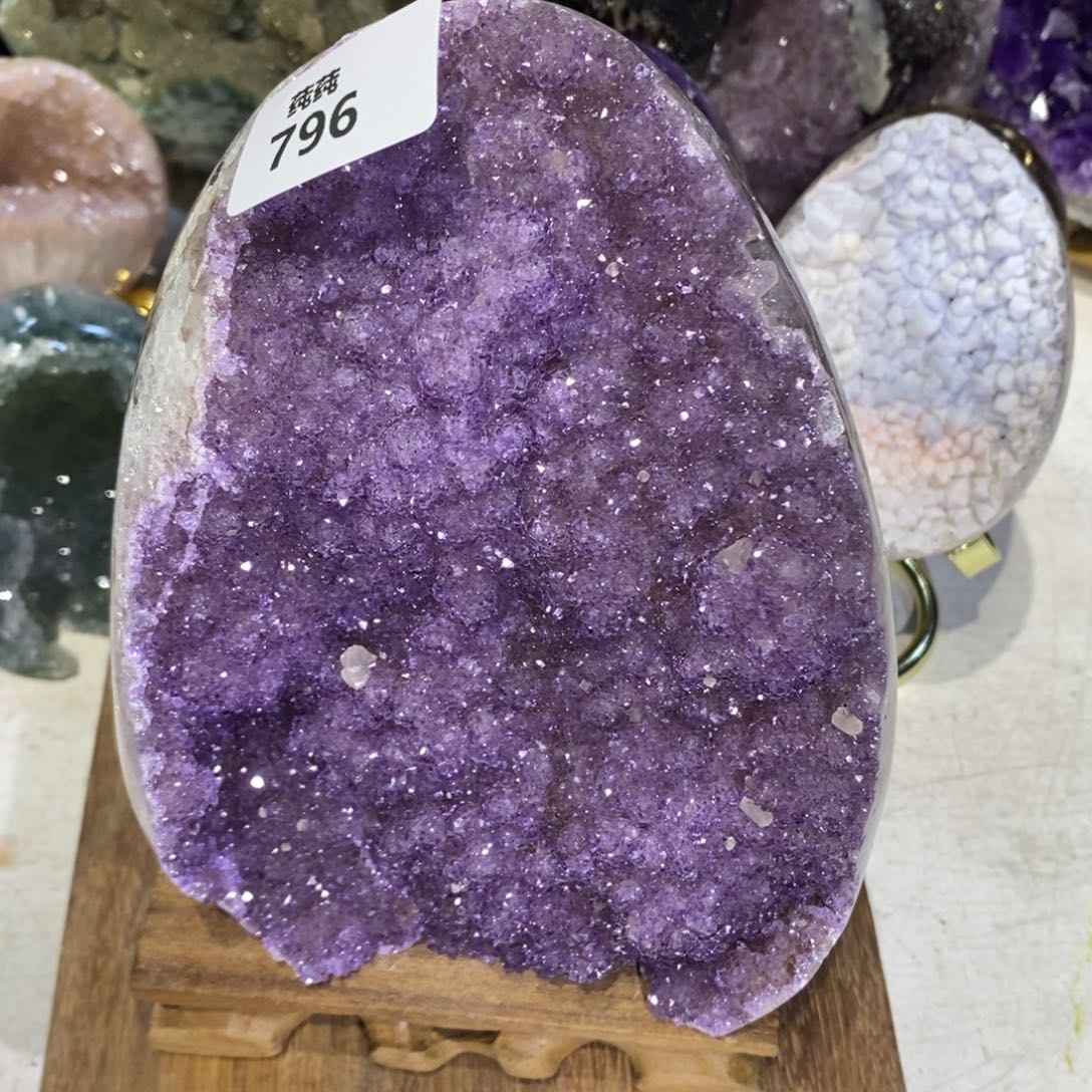 大型摆件（非配饰）紫晶未镶嵌啵啵方解