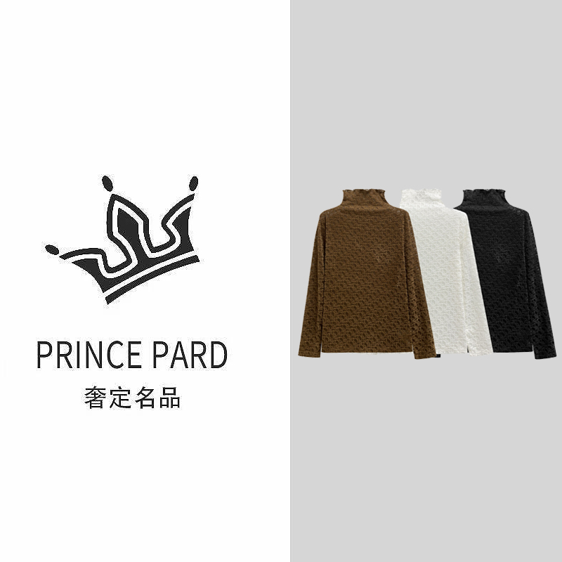 【PRINCE PARD｜奢定名品-A】68618#CSIN植绒T恤2025秋百搭潮流上衣