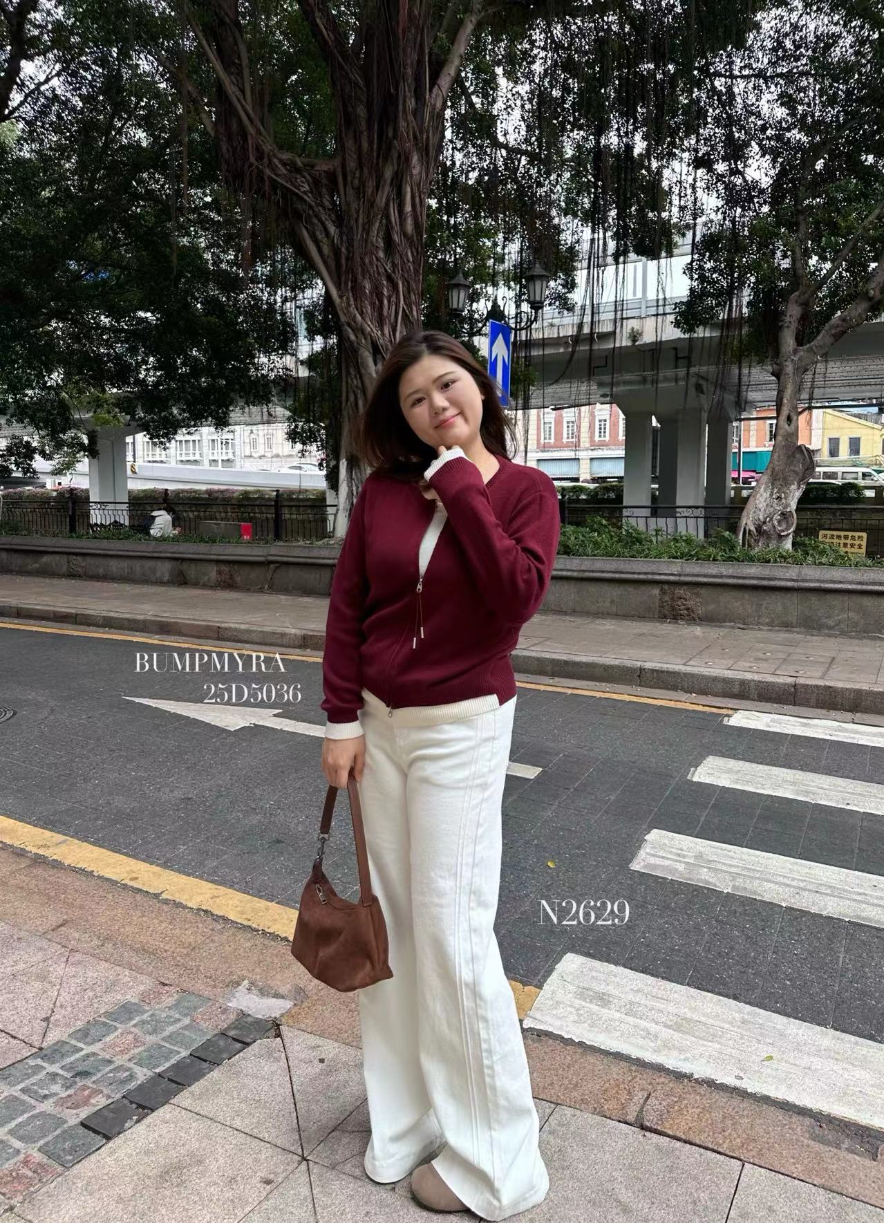 【胖淼淼】26新年限定设计师款高品质时尚针织假两件-5036