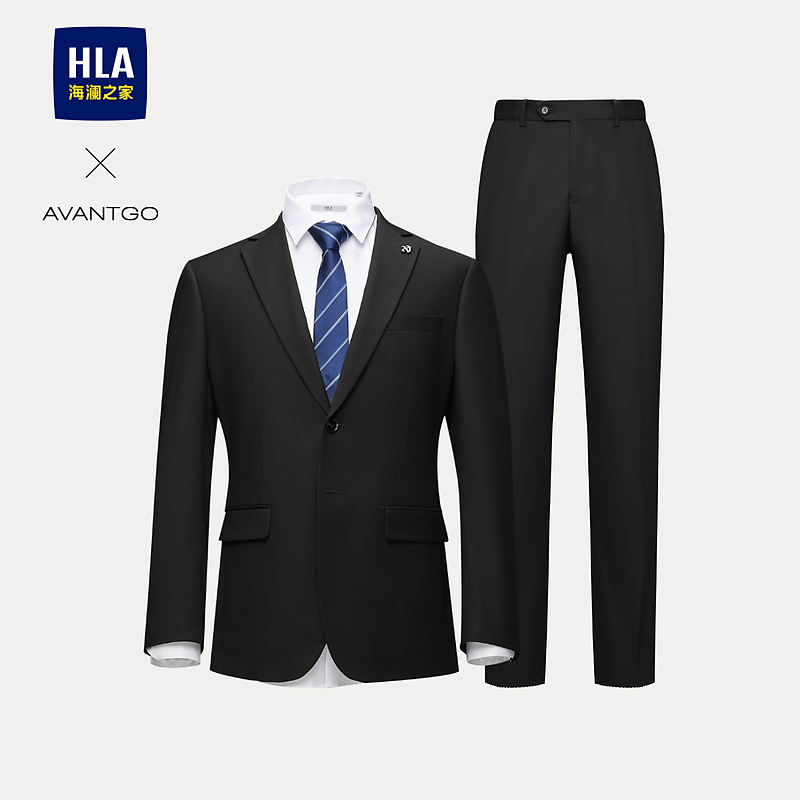 【轻商务经典系列】HLA海澜之家西服套装男大码绅士儒雅套西男