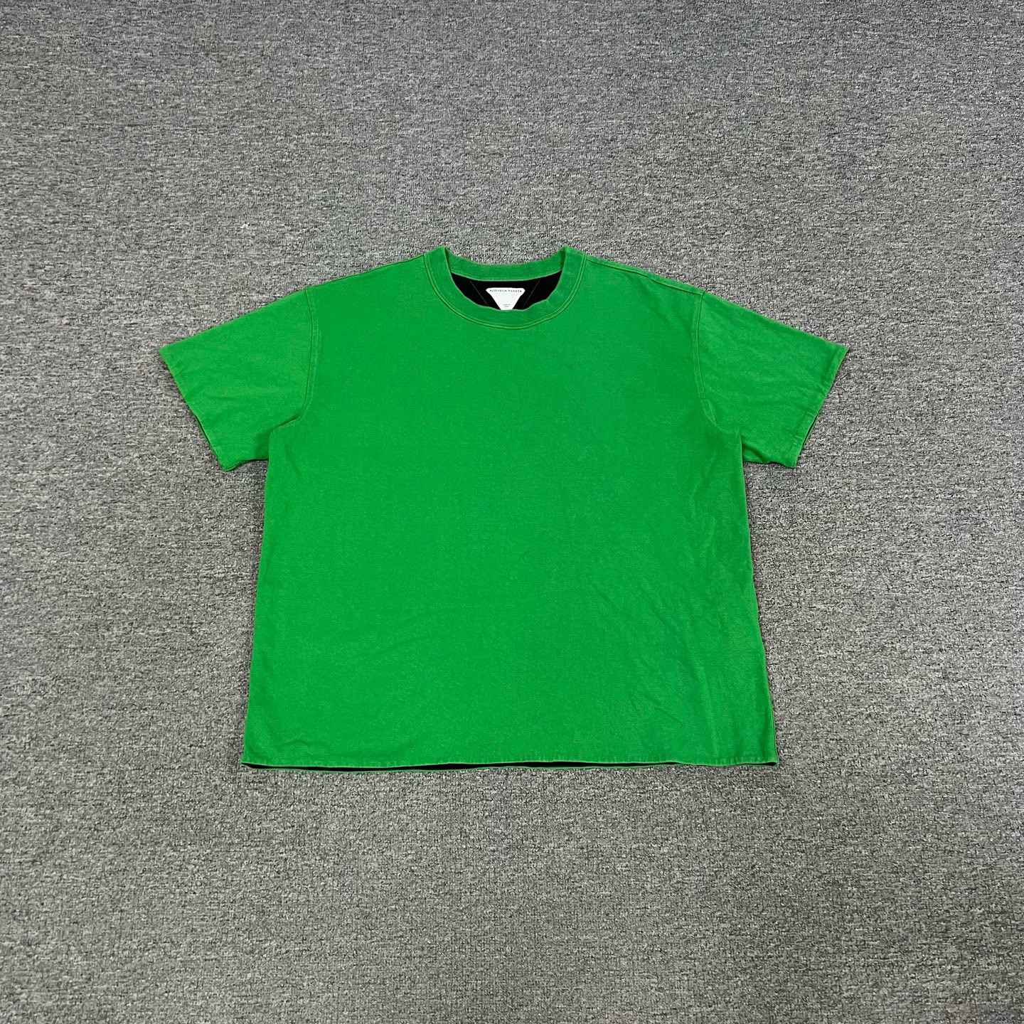 99新 BOTTEGA VENETA/葆蝶家 Bv 经典绿 双层 短袖T恤 99新 L码