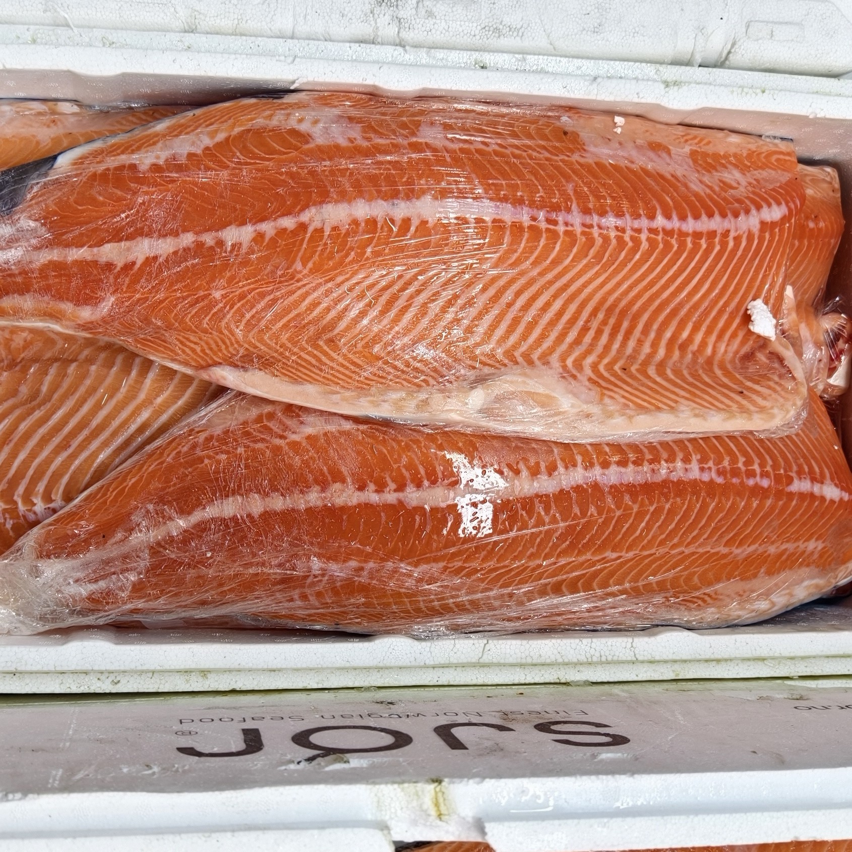 冰鲜挪威三文鱼半条5斤左右
