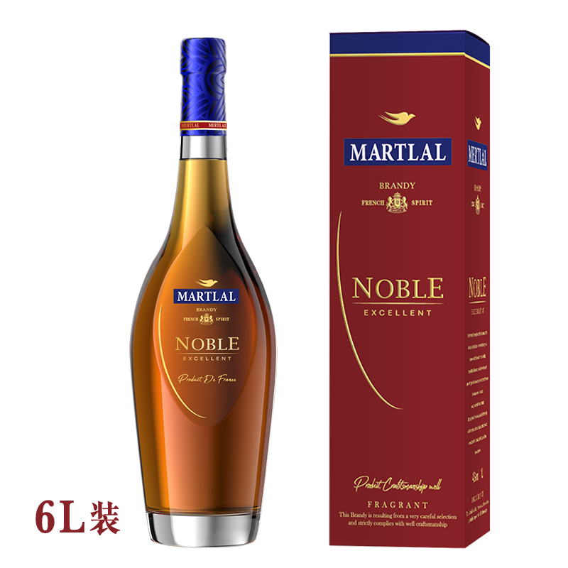 【正品酒行专属】6L单支礼盒装40%vol名爵XO白兰地路易威斯卡托