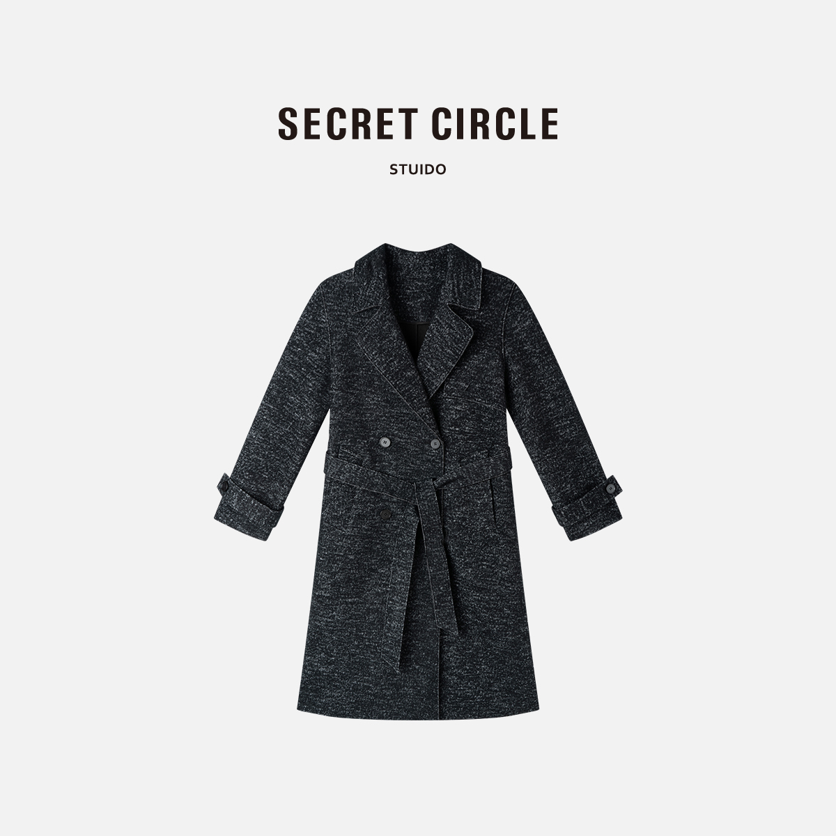 【楚铃专属】棉绵羊毛混纺高级感小众长款外套C2210