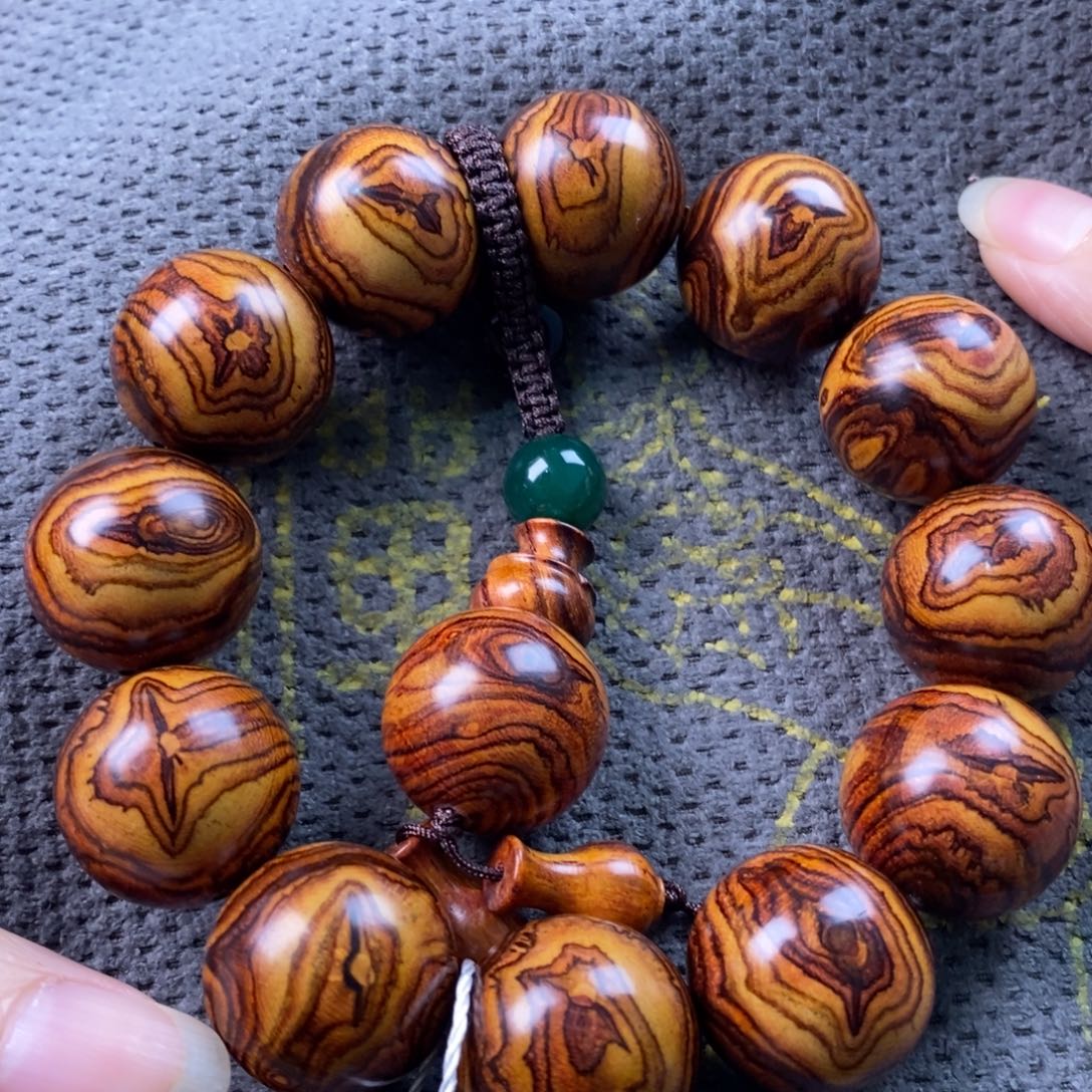 同***人手串/手链黄花梨/降香黄檀