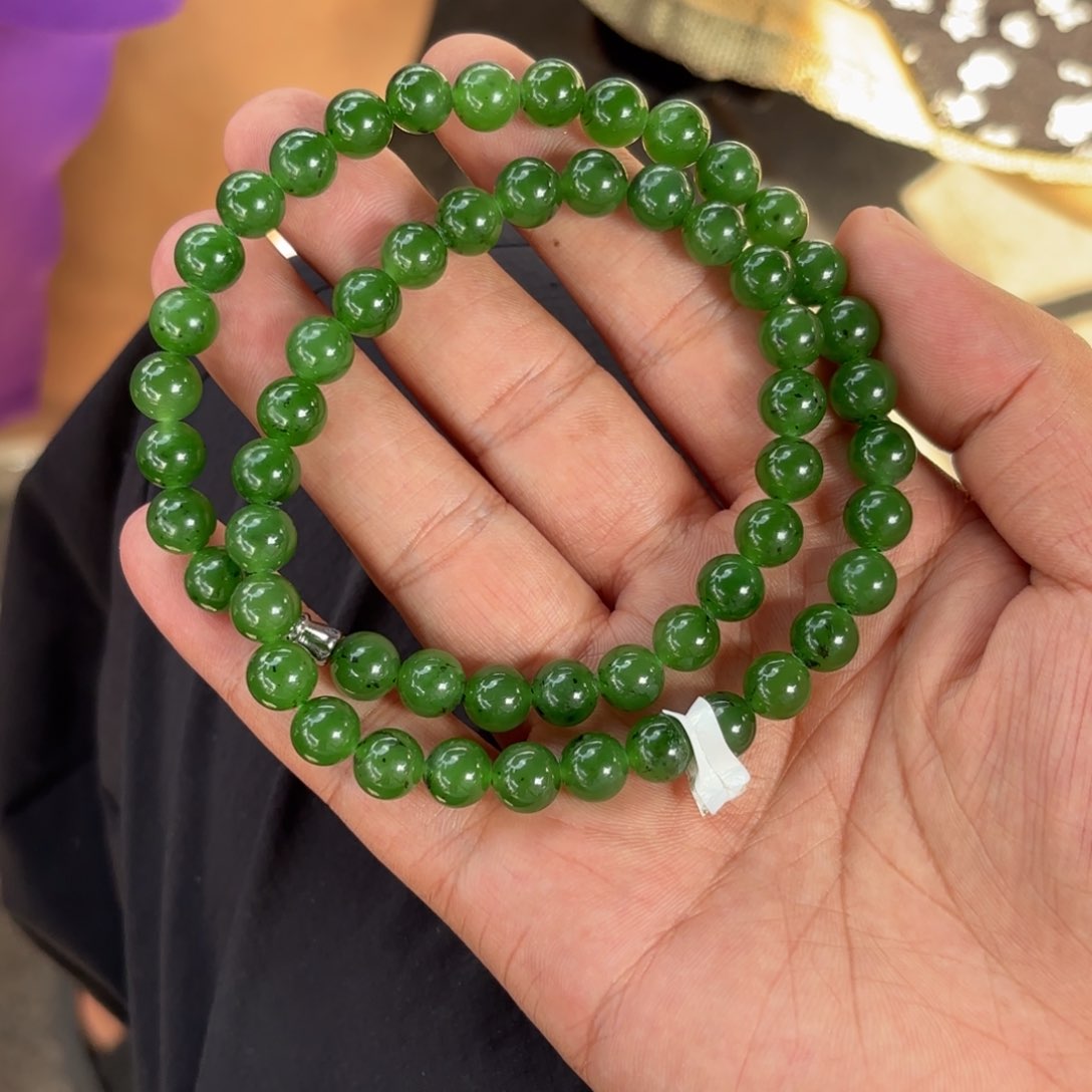 未镶嵌和田玉（碧玉）挂件紫*晶项链卡8