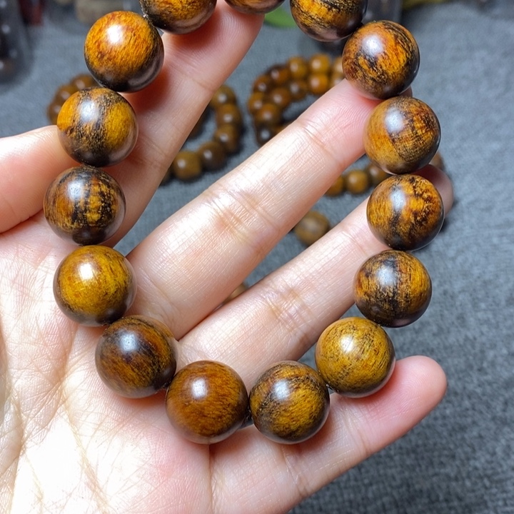 贡木手串印贡1.5圆珠