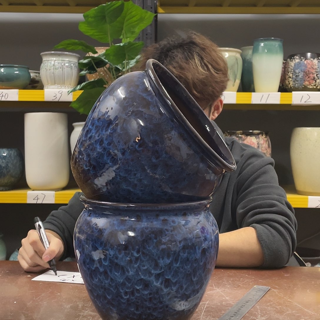 宜兴紫砂粗陶花盆20/20