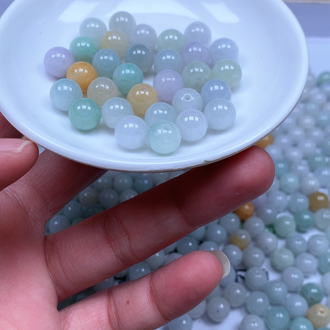 翡翠散珠翡翠翡翠卡9.5。20颗80元