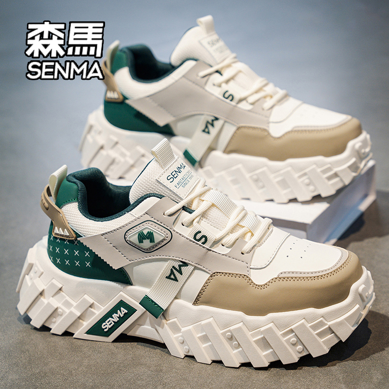 SENMA/森马男鞋2026新款冬季百搭老爹潮鞋爆款休闲跑步软底运动鞋