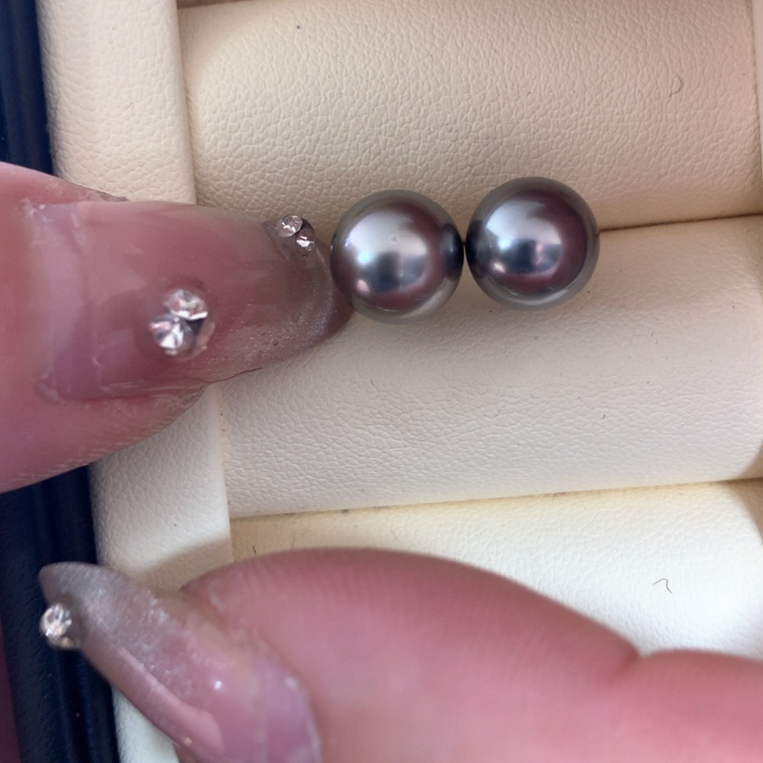 海水珍珠耳饰18K金镶嵌