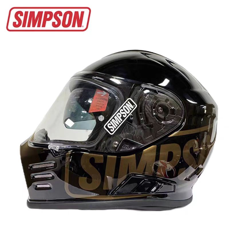 SIMPSON辛普森 全盔头盔 VENOM复古盔摩托车机车赛车跑盔防摔骑行