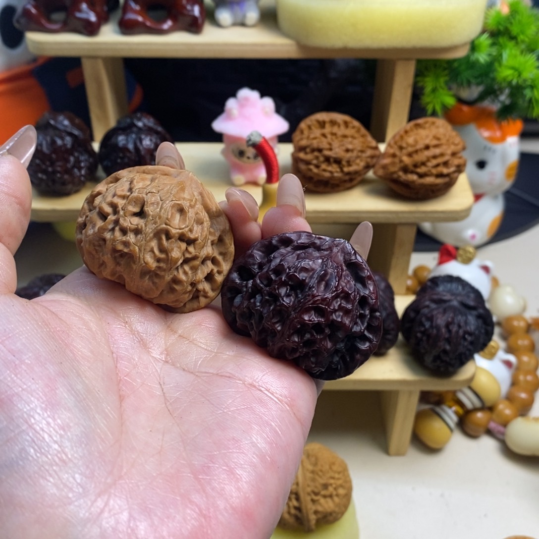 文玩核桃吊坠宫灯阴阳对对43