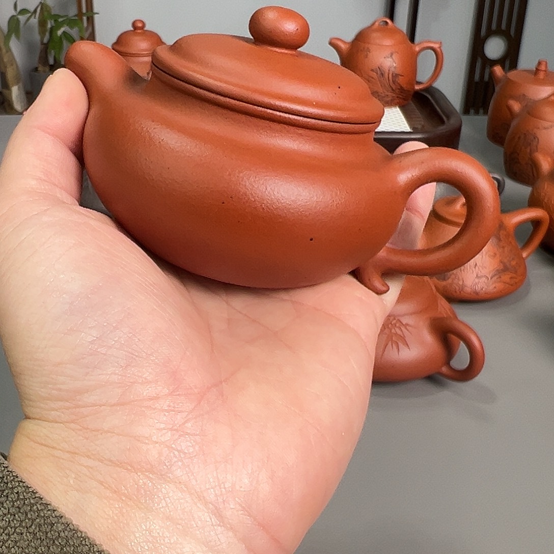 紫砂茶壶大红袍仿古