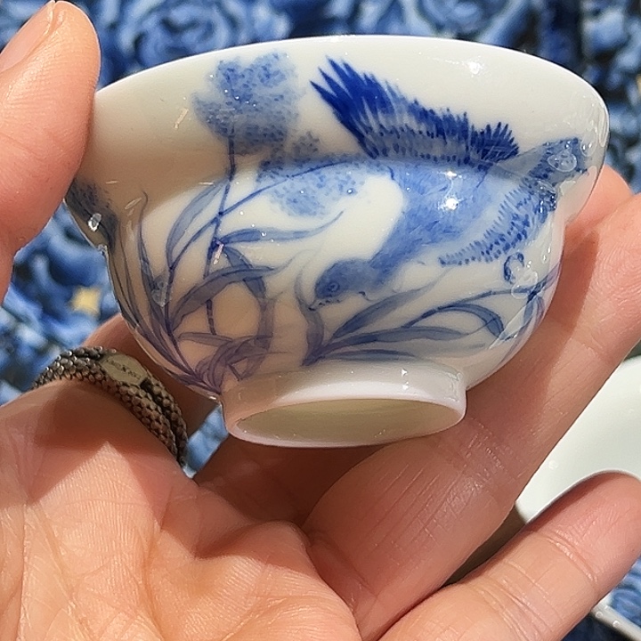 怡琅柴窑手工手绘杯杯