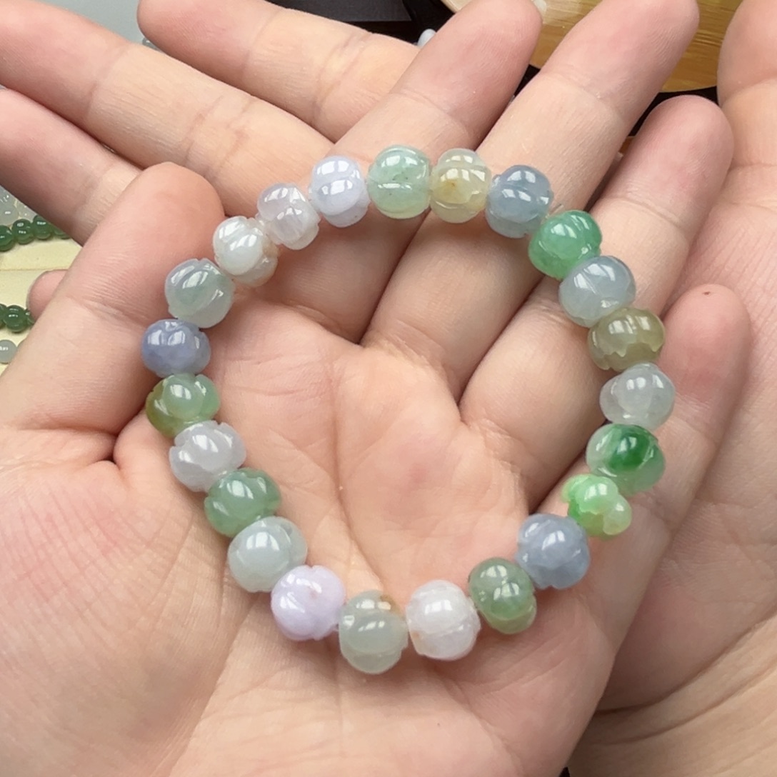 未镶嵌手链翡翠有纹