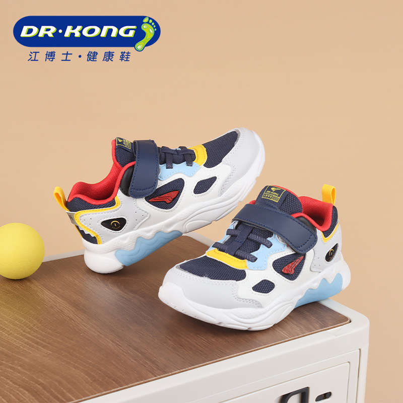 Dr.Kong/江博士童鞋秋季男童二段闪灯舒适透气防滑学步鞋B1404580