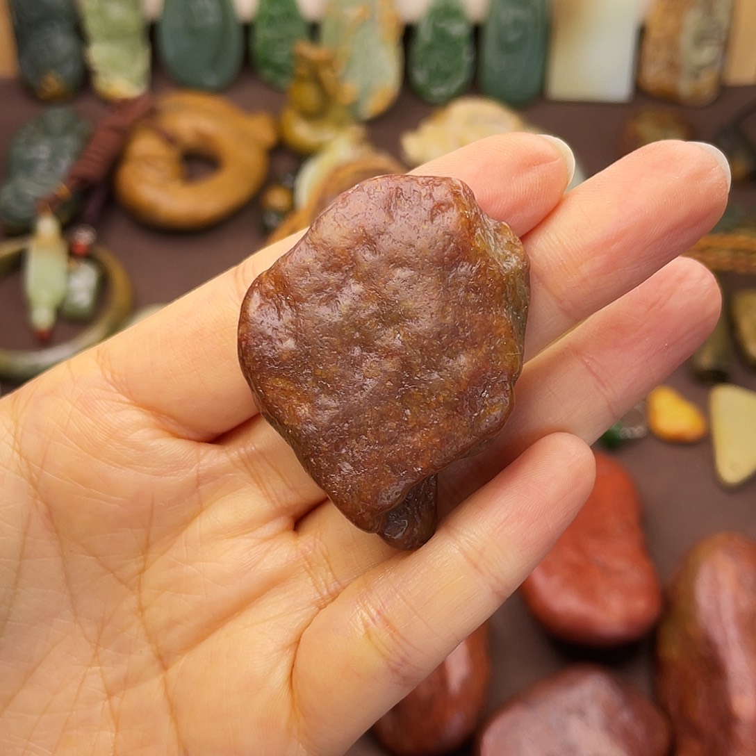 岫岩河磨玉（透闪石质玉）未镶嵌颈饰