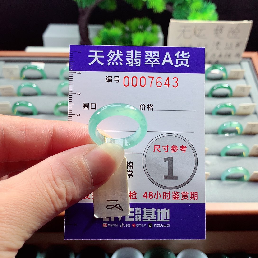 翡翠戒指未镶嵌18号