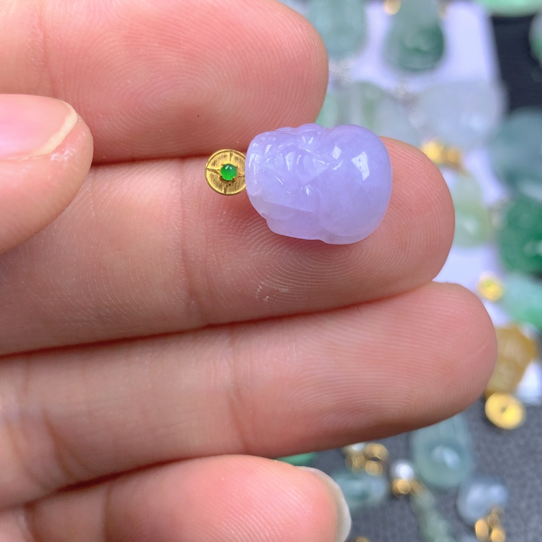 【闪购商品】翡翠18K金镶嵌颈饰金**✨翡翠