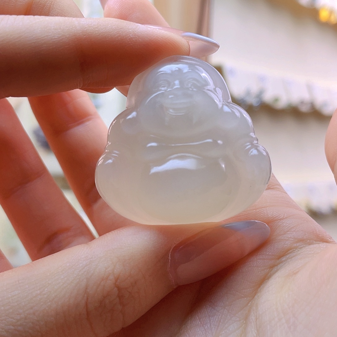 和田玉未镶嵌吊坠(赠链)起***堡