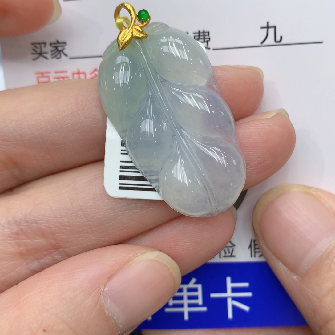 翡翠颈饰18K金镶嵌1345678899
