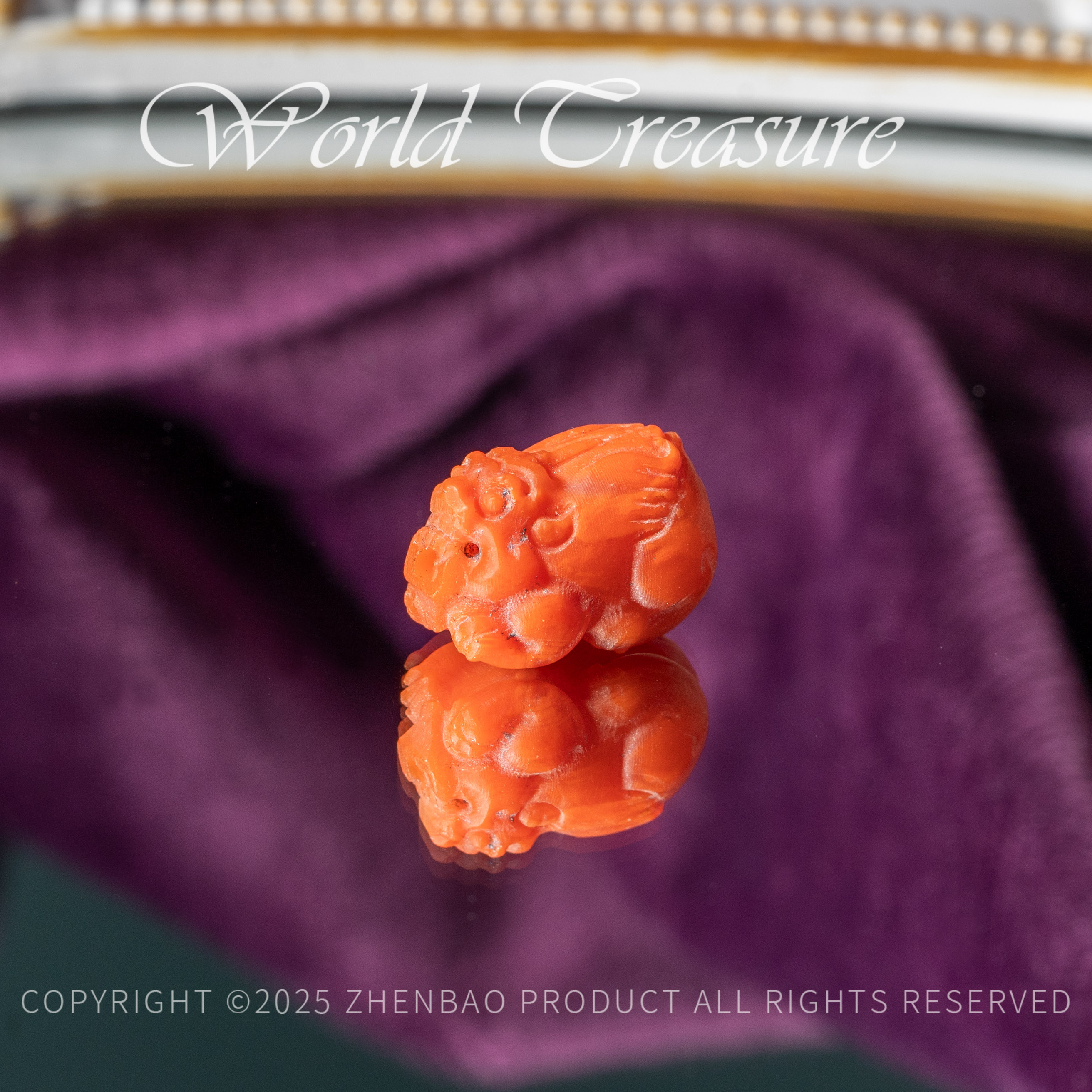 世间臻宝-南红貔貅单珠/P8966/多样性发一件