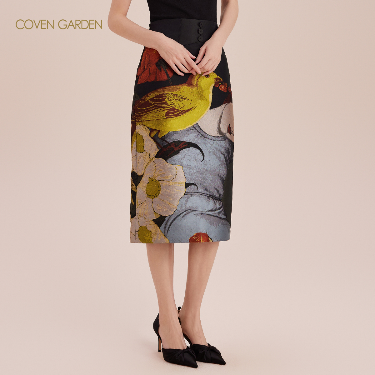 哥文花园艺术家联名a字半身裙CTA4071290