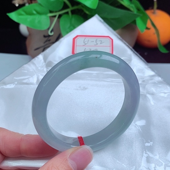 翡翠手镯未镶嵌   正圈51-52 冰蓝紫