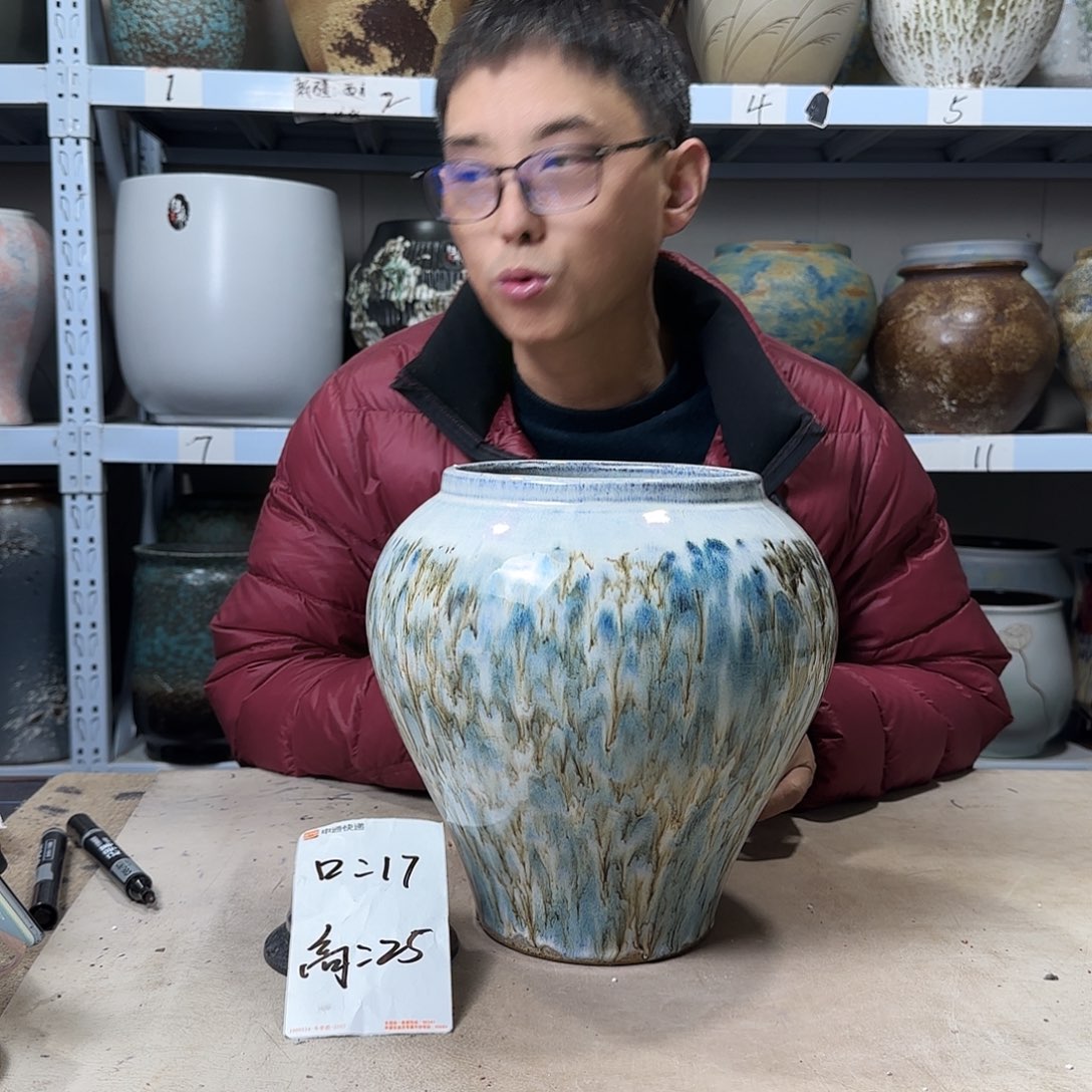 17@25 紫砂花盆尺寸