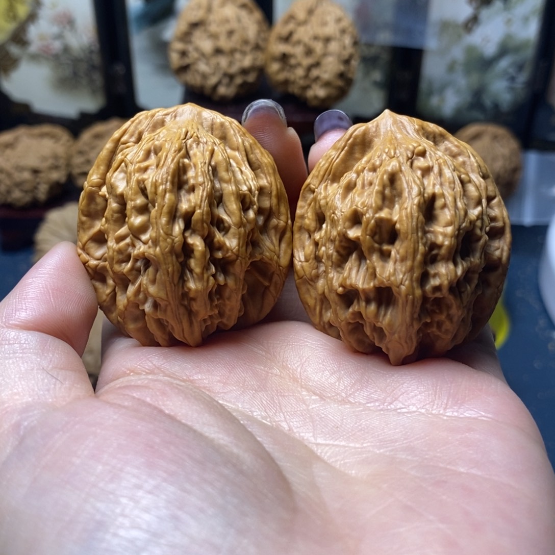 文玩核桃吊坠虎头38尺全品06