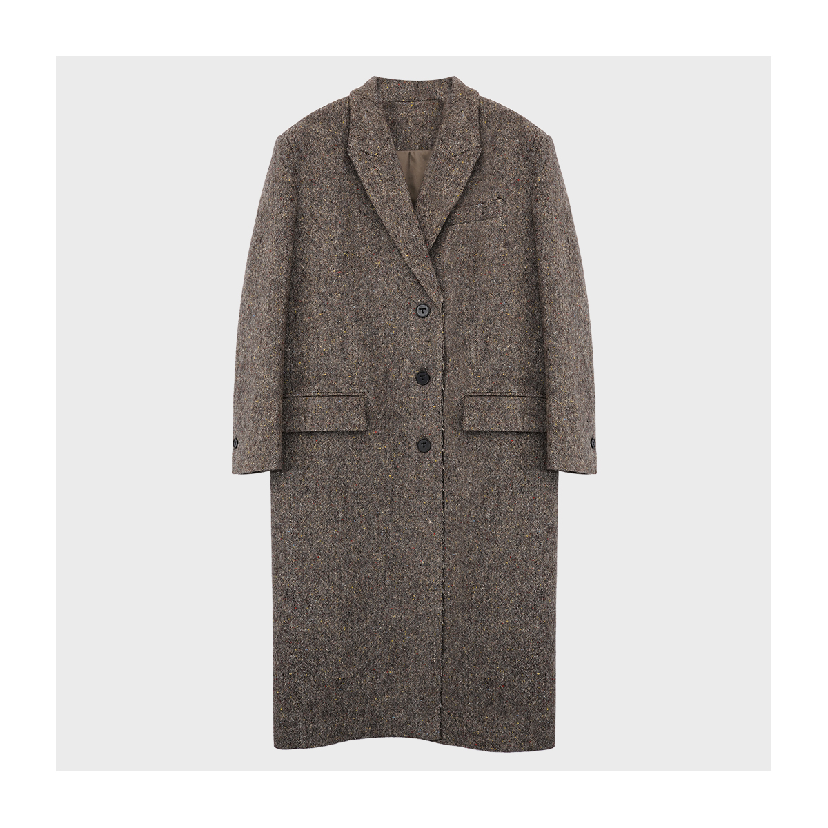 秋冬厚款时髦大衣女装长款绵羊毛外套