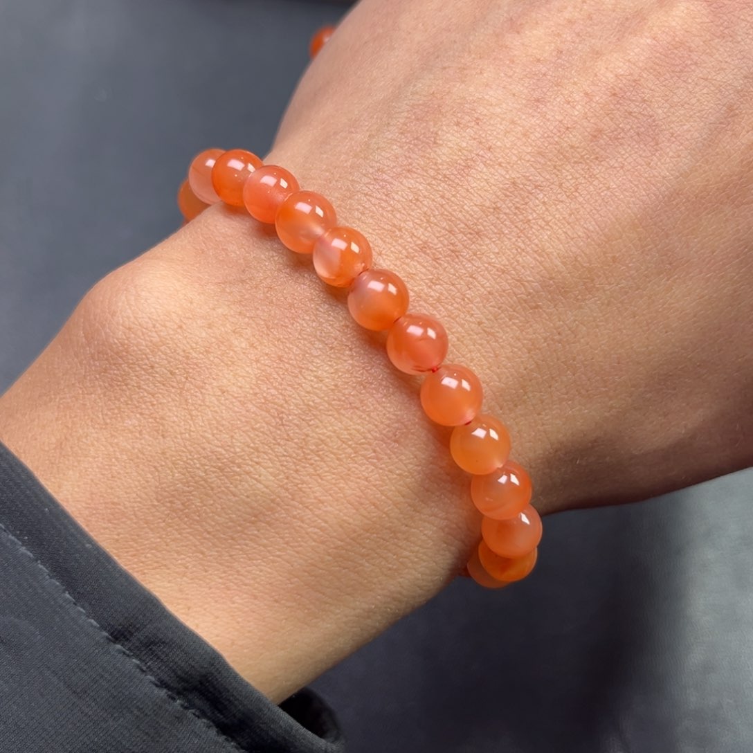 玛瑙/玉髓颈饰未镶嵌多样性南红手串卡8货头