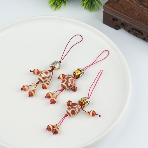 壹加师姐｜手工设计阿呆宝瓶玛瑙多宝挂件多样性发一6843N