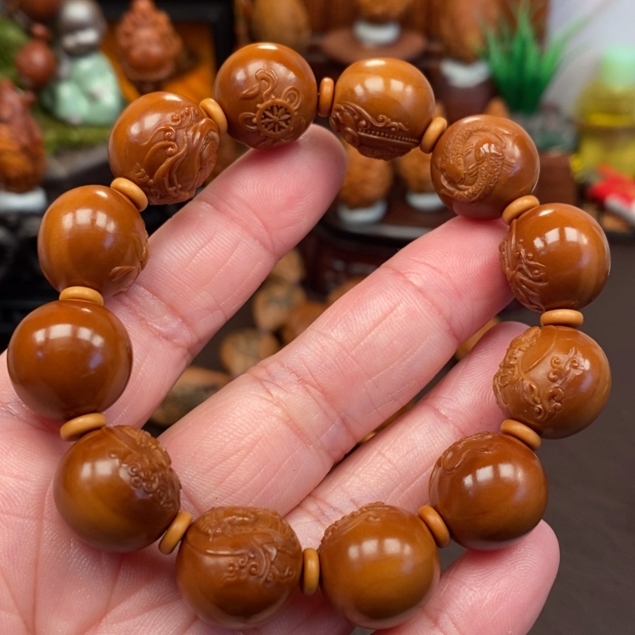 【闪购商品】橄榄核手串正圆观音