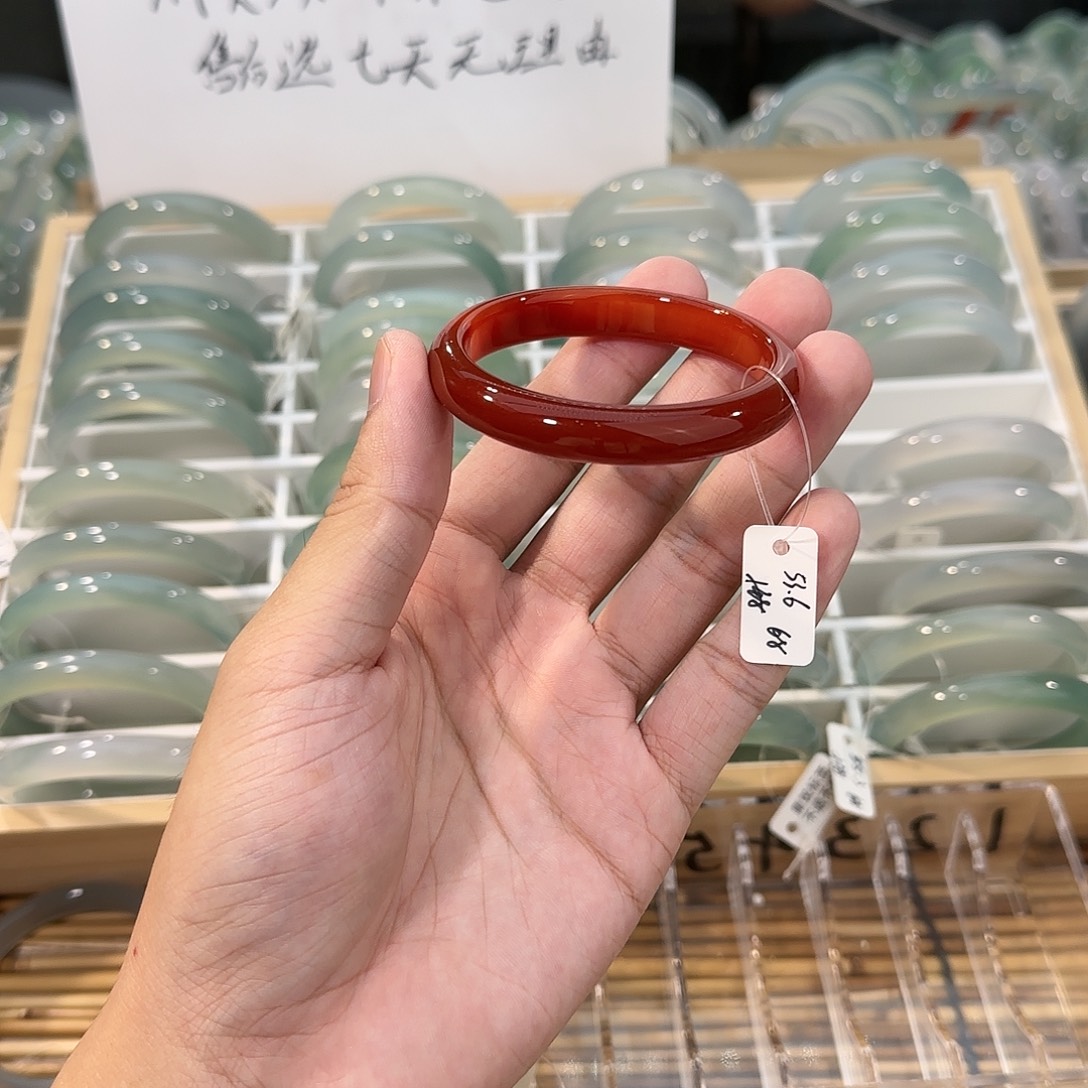 手镯玛瑙/玉髓未镶嵌圈口53.6