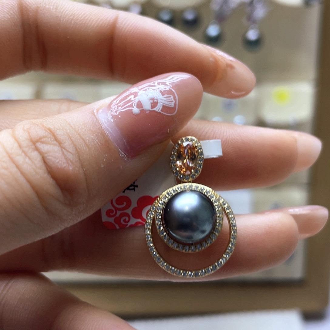 海水珍珠颈饰银S925镶嵌